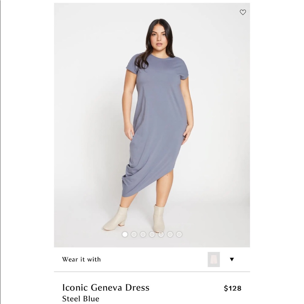 Universal Standard Iconic Geneva Dress - Steel Blue - 2XS - 6/8